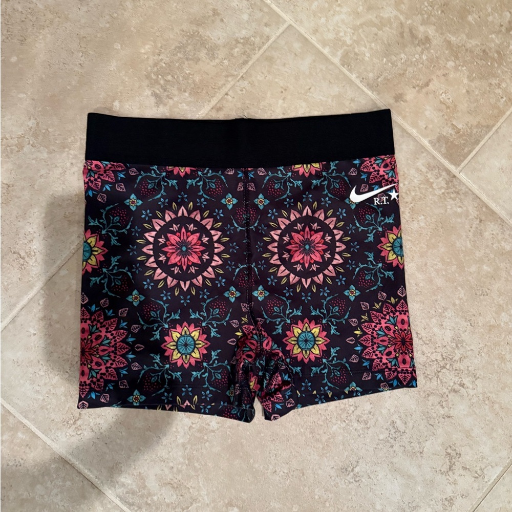 Nike small biker shorts colorful workout